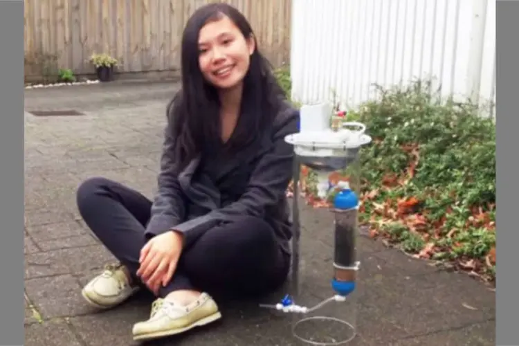 H2prO: aparelho inventado por estudante australiana é constituído por duas partes (Reprodução/YouTube/Cynthia Lam)