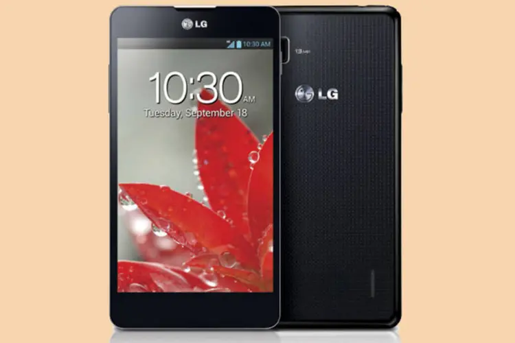 Smartphone LG Optimus G: aparelho foi apresentado pela LG ao mundo em setembro de 2012 (Reprodução)