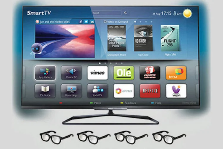 Smart TV Philips 55PFL7008 (Divulgação)