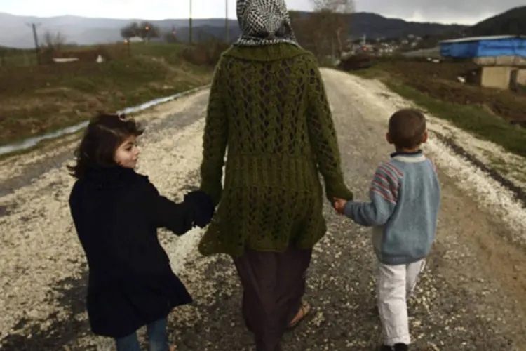 Refugiados sírios: nos últimos dias, 13.684 sírios entraram no Líbano, enquanto outros 9.121 saíram nesse mesmo período, dizem fontes de segurança (Zohra Bensemra/Files/Reuters)