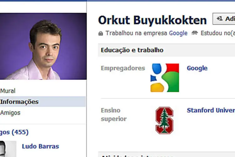 Orkut Büyükkökten, o criador da rede social Orkut, tem perfil no rival Facebook (Reprodução)