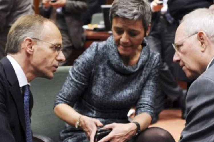 A ministra dinamarquesa de Finanças disse que o texto propicia "um sistema bancário mais sólido e robusto na Europa" (©AFP / Thierry Charlier)