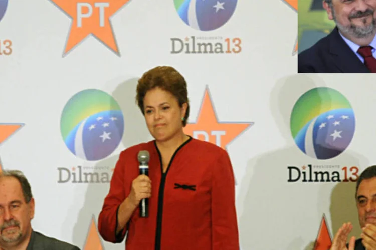 Dutra, Dilma, Cardozo e Palocci (em destaque): a presidente e os "três porquinhos" (Fotomontagem/Agência Brasil)