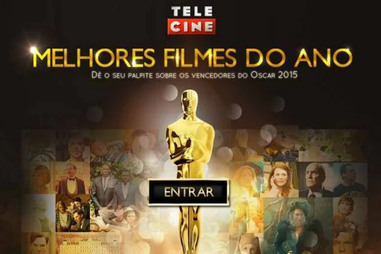 App para o Oscar: internauta poderá desafiar amigos compartilhando link de acesso ao app (Reprodução)