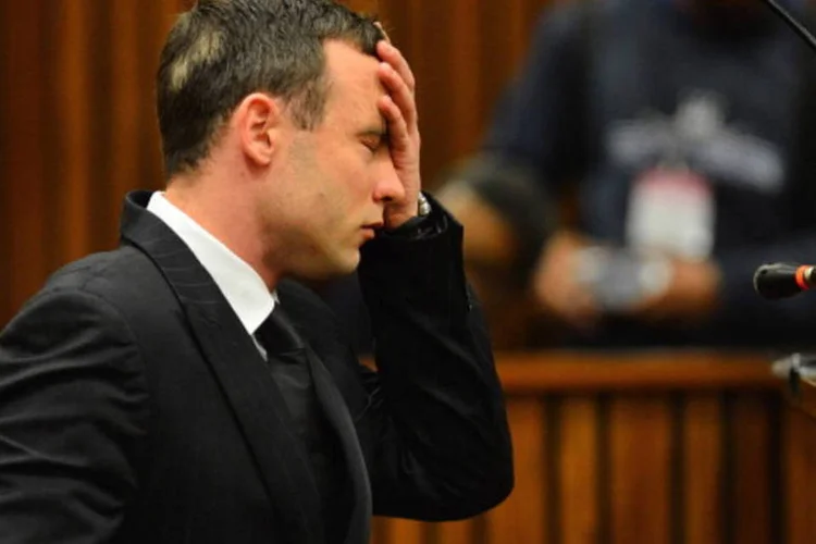 
	O velocista paral&iacute;mpico Oscar Pistorius: Pistorius deixou a pris&atilde;o em liberdade condicional em outubro
 (Getty Images)