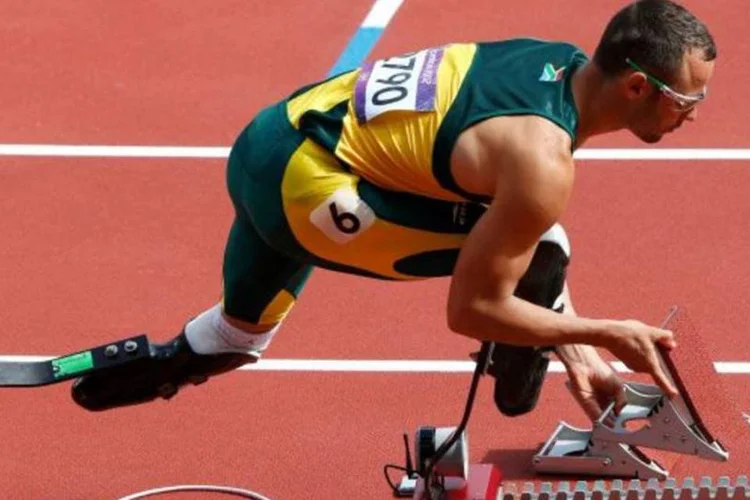 
	Oscar Pistorius:&nbsp;Pistorius fez hist&oacute;ria em agosto de 2012 em Londres, ao se tornar o primeiro atleta com as duas pernas amputadas a participar de Jogos Ol&iacute;mpicos.
 (David Gray/Reuters)