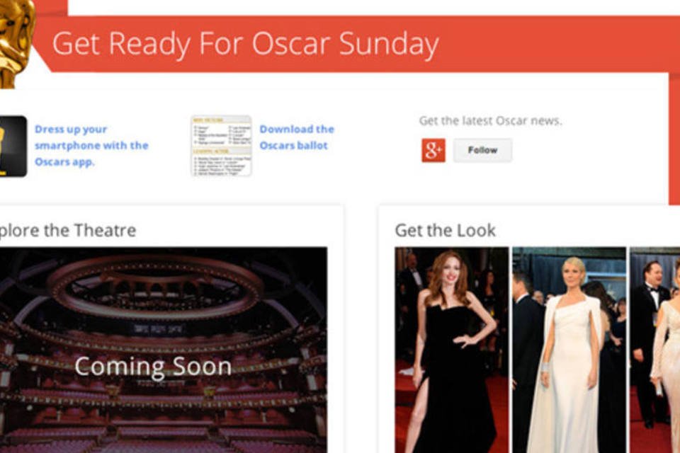 Google celebra os filmes indicados ao Oscar 2013