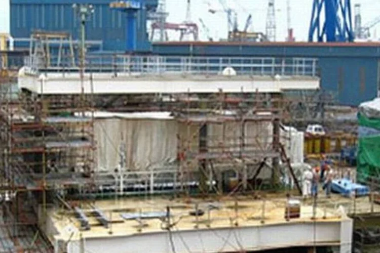 Obra do FPSO OSX 1: o valor das encomendas é de 4,8 bilhões de dólares (Divulgação)
