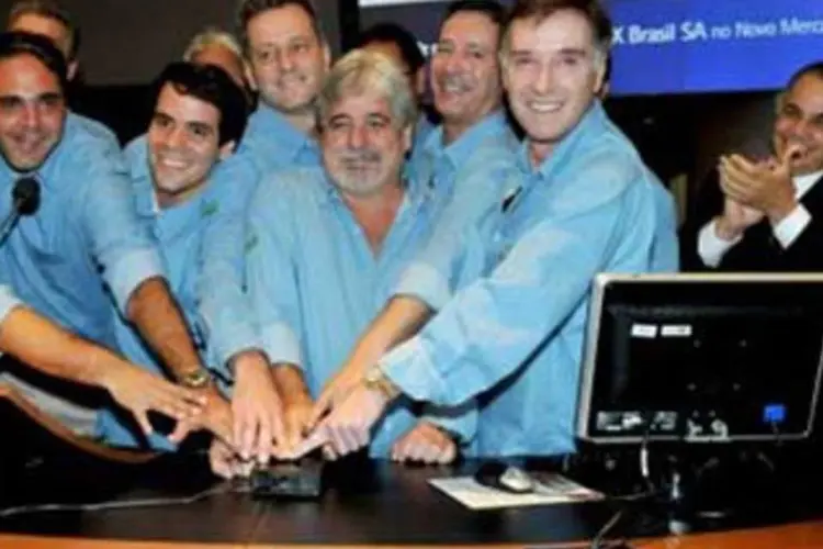 OSX: Eike Batista e funcionários da companhia no IPO, em 2010