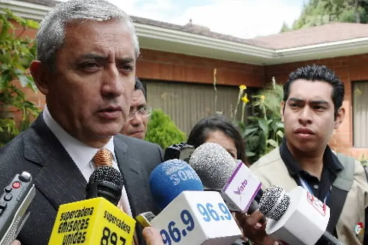 O presidente da Guatemala, Otto Molina: ele decretará estado de calamidade pública em regiões afetadas pelo terremoto (Bloomberg News)