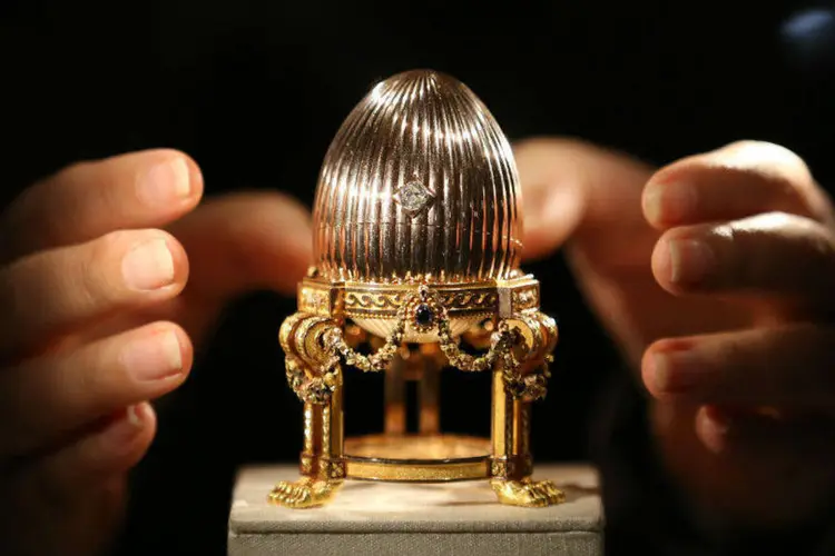 Ovo Fabergé: peças originais como esta custam milhões de dólares (Getty Images)