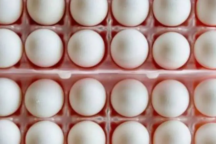Ovos: ameaça de contaminação por salmonela (Foto/AFP)