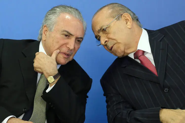 Presidente interino Michel Temer e ministro da Casa Civil, Eliseu Padilha, dia 24/05/2016 (Adriano Machado/Reuters)