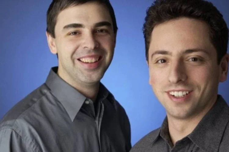 Os fundadores do Google, Larry Page e Sergey Brin
