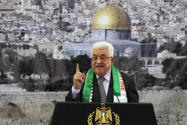 
	O presidente da Autoridade Palestina, Mahmud Abbas, pediu que a comunidade internacional ajude os refugiados palestinos
 (Abbas Momani/AFP)