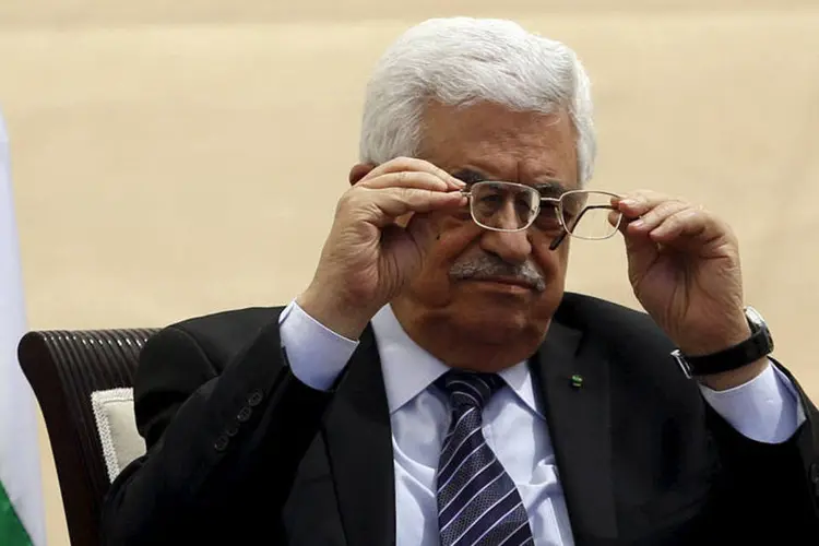 
	Presidente palestino, Mahmoud Abbas, na Cisjord&acirc;nia
 (REUTERS/Mohamad Torokman)