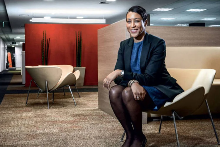 
	Pamela Maynard em S&atilde;o Paulo: coaching para ganhar confian&ccedil;a
 (Fabiano Accorsi / VOCÊ S/A)