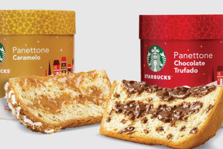 
	Panettones lan&ccedil;ados pelo Starbuck no Brasil: &nbsp;lojas da rede trazem um card&aacute;pio espec&iacute;fico para o per&iacute;odo natalino
 (Divulgação)