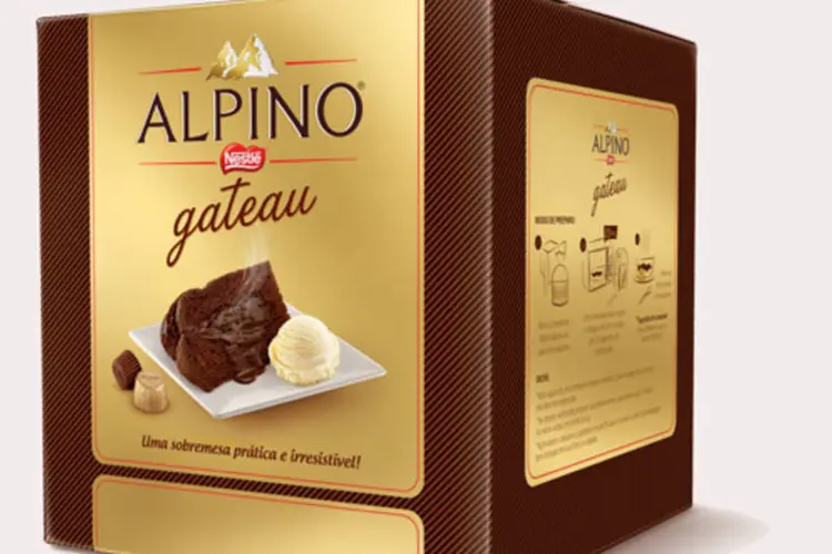 
	Panetone Alpino Gateau, da Nestl&eacute;: sobremesa primeiro vai ao micro-ondas antes de ser consumida
 (Divulgação)