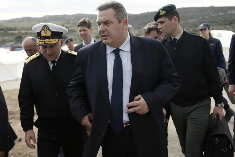 
	Panos Kammenos, ministro da Defesa da Gr&eacute;cia: muitos gregos sentem uma liga&ccedil;&atilde;o emocional intensa com o nome Maced&ocirc;nia
 (Alkis Konstantinidis/ Reuters)
