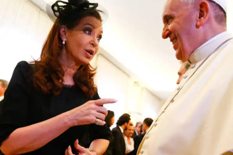 Papa Francisco e a presidente da Argentina: almoço neste sábado (Reuters)