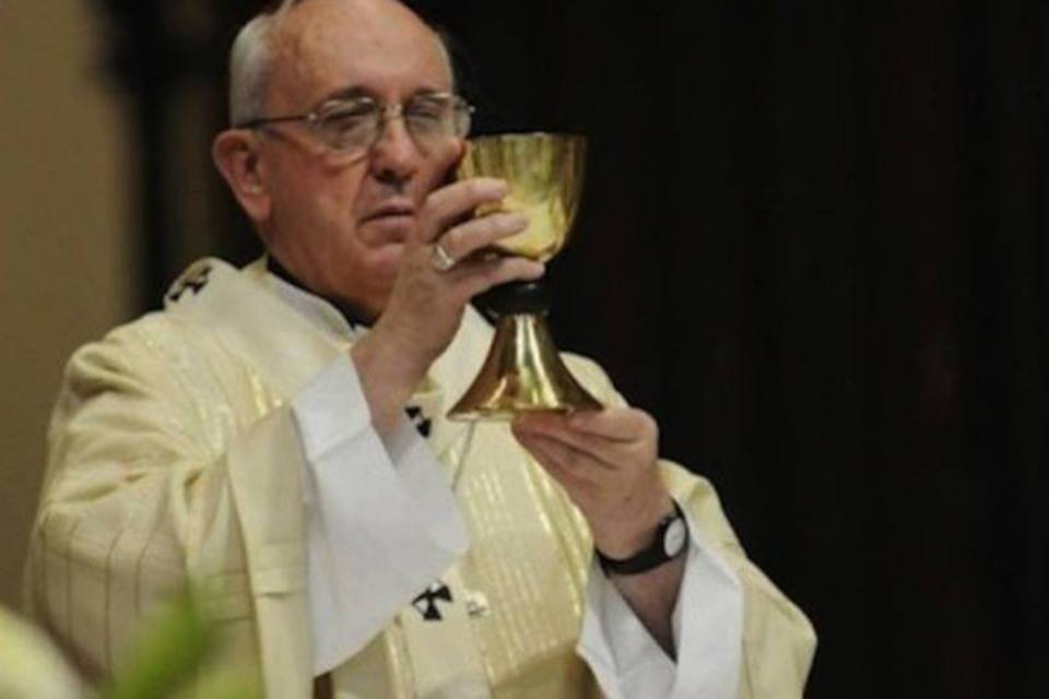 Papa Francisco em celebração religiosa (AFP)
