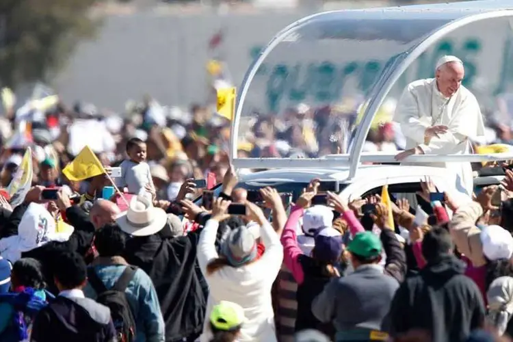 Papa Francisco em visita a San Cristobal de las Casas (Edgard Garrido/REUTERS)