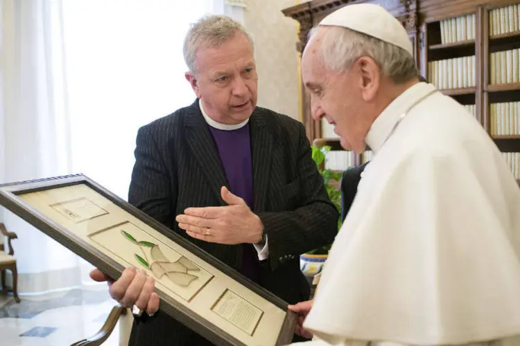 Francisco: o papa falou de improviso nesta segunda-feira (Osservatore Romano/Reuters)