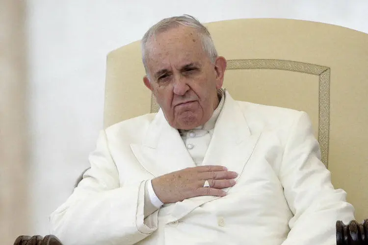 O papa Francisco: sumo pontífice orou em público pela capital italiana por ocasião do dia da Imaculada Conceição (Max Rossi/Reuters)
