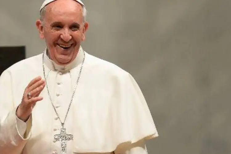 O papa Francisco: final será assistida por milhões de telespectadores (Andreas Solaro/AFP)