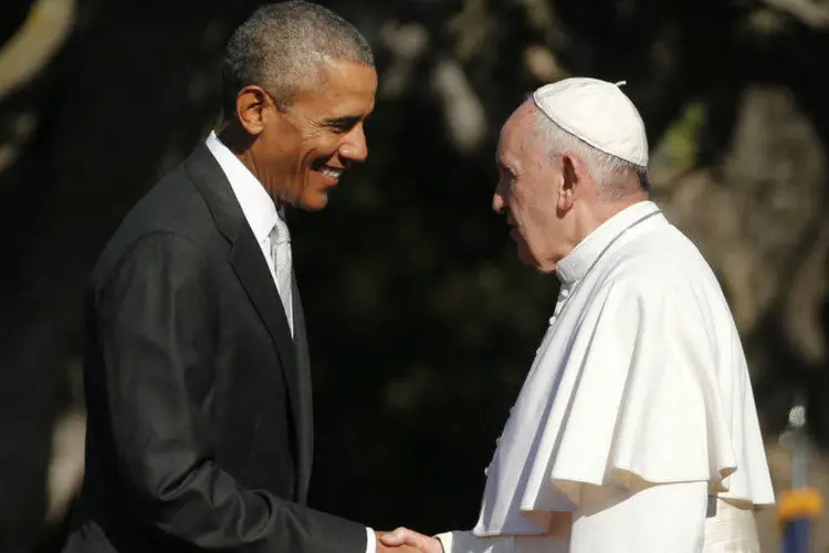 
	Barack Obama e Papa Francisco na Casa Branca, nos EUA
 (REUTERS/Jonathan Ernst)