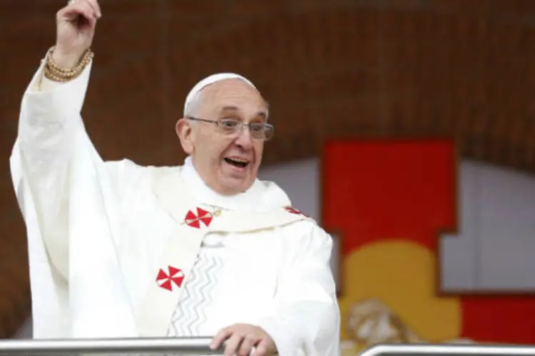 
	Papa Francisco: pont&iacute;fice&nbsp;n&atilde;o aceitou o convite dos guardas para assistir a partida
 (Stefano Rellandini/Reuters)