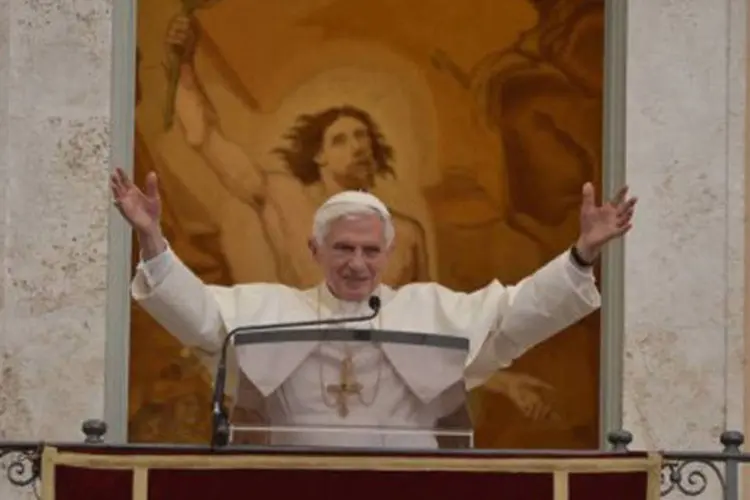 Papa Bento XVI: a imagem do Vaticano foi prejudicada pelo vazamento de uma centena de documentos internos
 (Vincenzo Pinto/AFP)