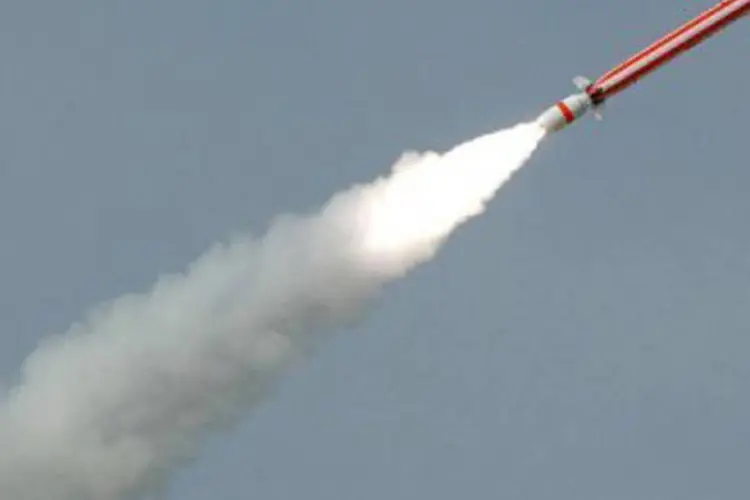 O míssil Hatf VII tem alcance de 700 km
 (AFP)
