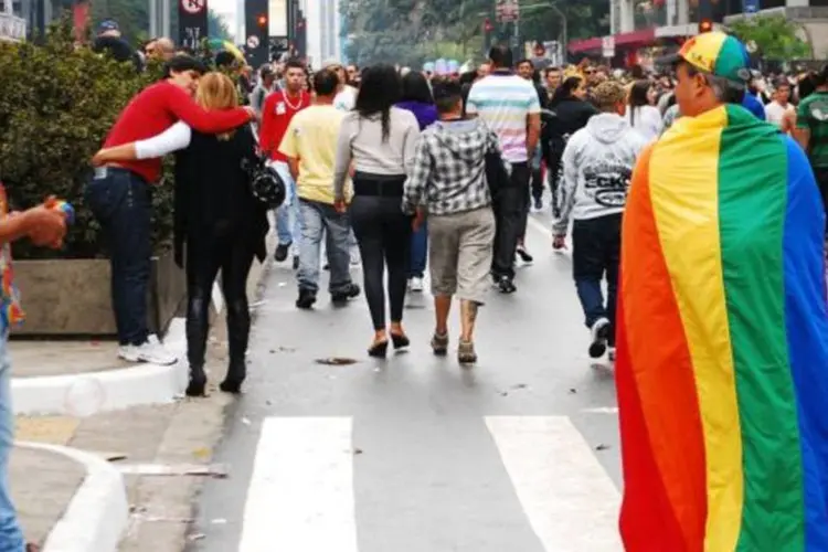 
	Parada Gay, em S&atilde;o Paulo: os dados indicam que somente 486 cidades adotam a&ccedil;&otilde;es para o enfrentamento da viol&ecirc;ncia contra homossexuais
 (Beraldo Leal/Flickr)