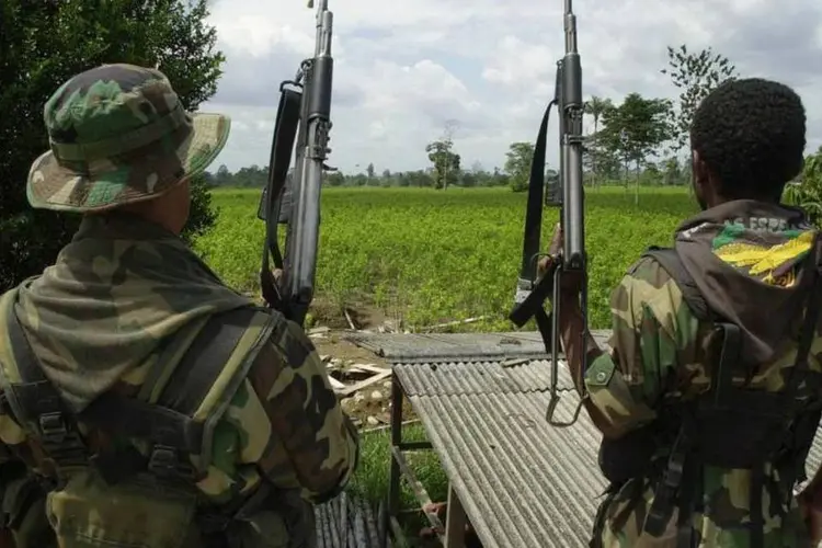 O chefe paramilitar do chamado Bloco Elmer Cárdenas, pertencente ao grupo já desmobilizado Autodefesas Unidas da Colômbia (AUC) (Getty Images)