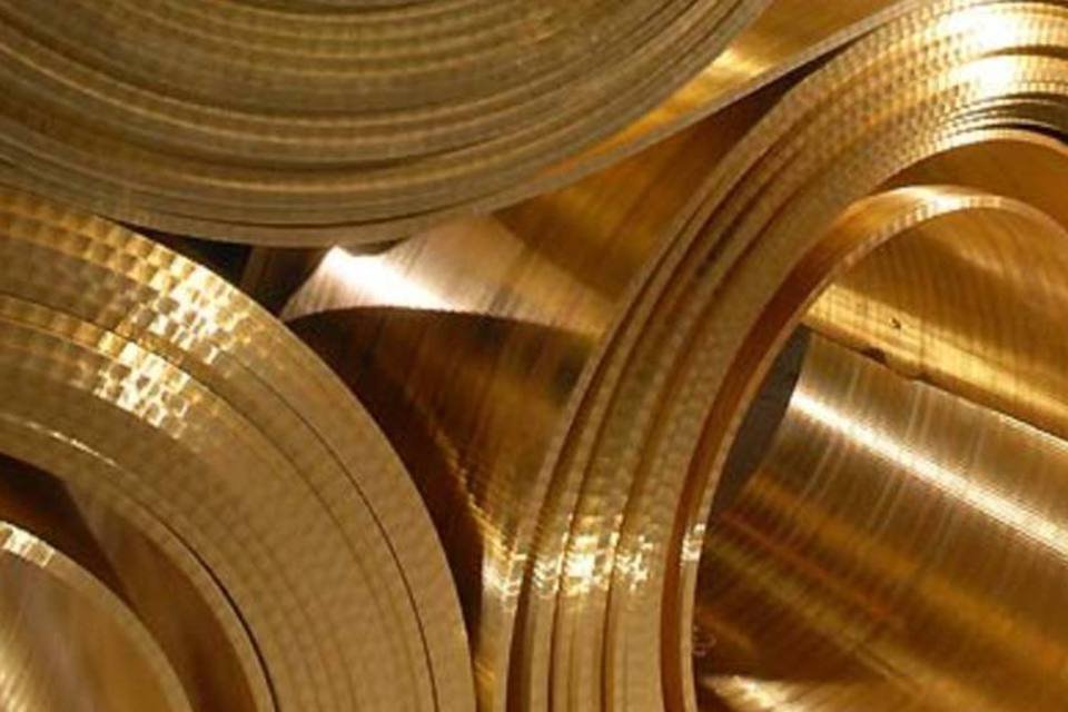 Bobinas de cobre: preço do metal se aproxima de recorde histórico (Divulgação/Divulgação)