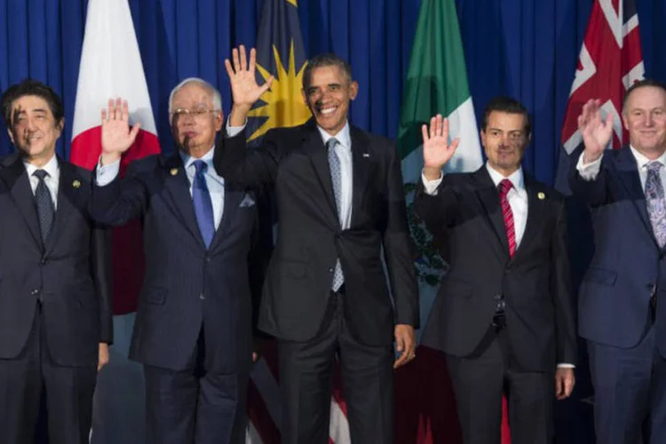 
	Transpac&iacute;fico: &quot;O TPP permite que os Estados Unidos - e n&atilde;o pa&iacute;ses como a China - escrevam as normas de circula&ccedil;&atilde;o no s&eacute;culo XXI&quot;
 (Saul Loeb / AFP)