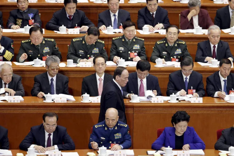 
	Parlamento chin&ecirc;s: as autoridades de Pequim expressaram sua inten&ccedil;&atilde;o de prosseguir com sua ampla campanha anticorrup&ccedil;&atilde;o
 (Jason Lee / Reuters)