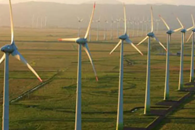 Parque eólico: renováveis em geral forneceram 42,2% da eletricidade espanhola no mês (Arquivo/EXAME)