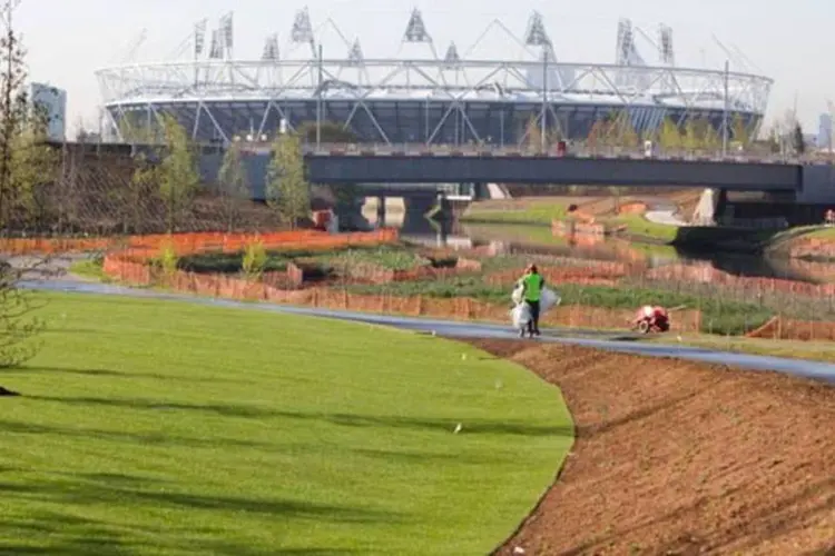 Parque olímpico de Londres: temor de alta poluição durante os jogos (Getty Images)