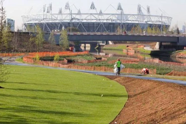 Parque olímpico de Londres: temor de alta poluição durante os jogos (Getty Images)