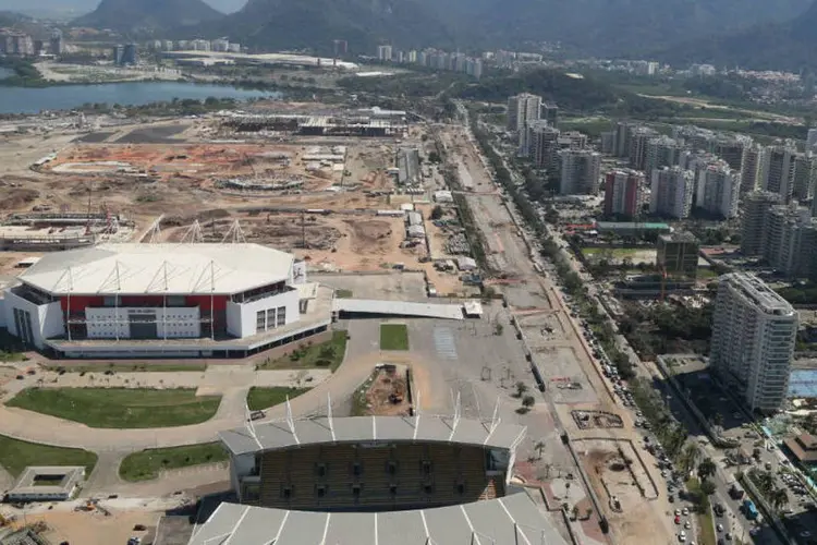Obras do Parque Olímpico, na Barra da Tijuca, Rio de Janeiro (Divulgação/Cidade Olímpica)