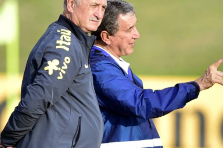 
	Luiz Felipe Scolari e Carlos Alberto Parreira: &quot;&Eacute; uma boa hora para repensar o futebol brasileiro&quot;
 (Gaspar Nóbrega/VIPCOMM)