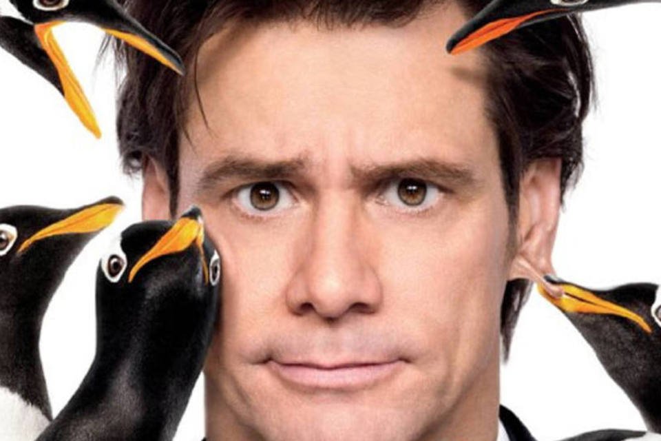 Pinguins vão mudar a vida de Jim Carrey em seu novo filme