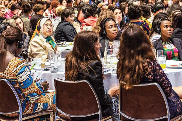 Participantes do Global Summit of Women, em São Paulo: há 25 anos o evento fala sobre oportunidades econômicas para mulheres (Omar Paixão / VOCÊ RH)