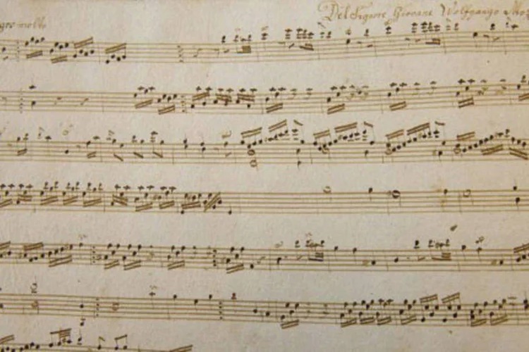 
	Partitura de Mozart: o comprador &eacute; um colecionador da costa leste dos Estados Unidos, acrescentou a casa leiloeira sem dar maiores detalhes
 (AFP)