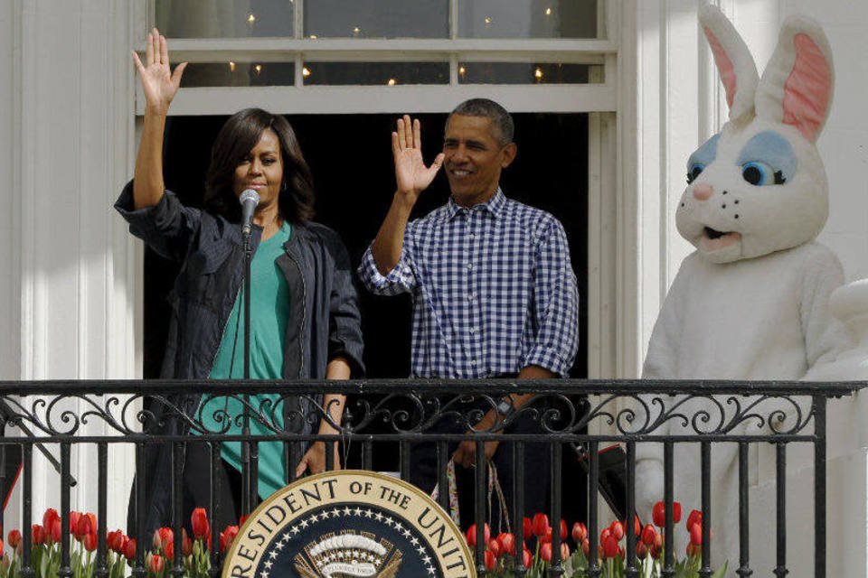 Obama abre Casa Branca para crianças celebrarem a Páscoa