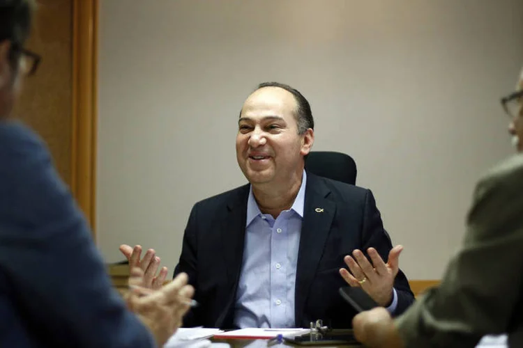 Candidato à Presidência Pastos Everaldo (PSC) durante uma entrevista, em Brasília (Ueslei Marcelino/Reuters)