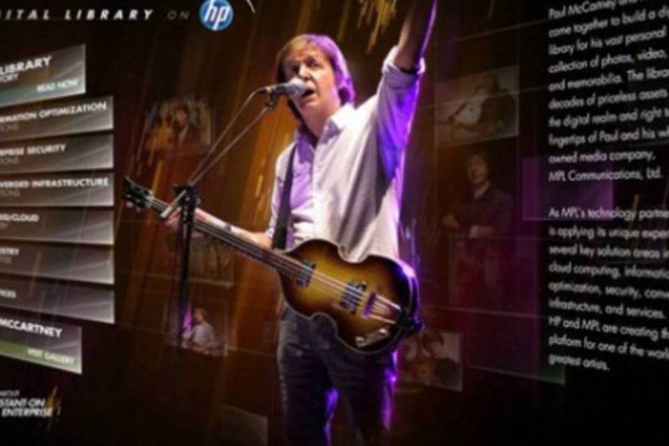 HP cria Digital Library na nuvem para Paul McCartney